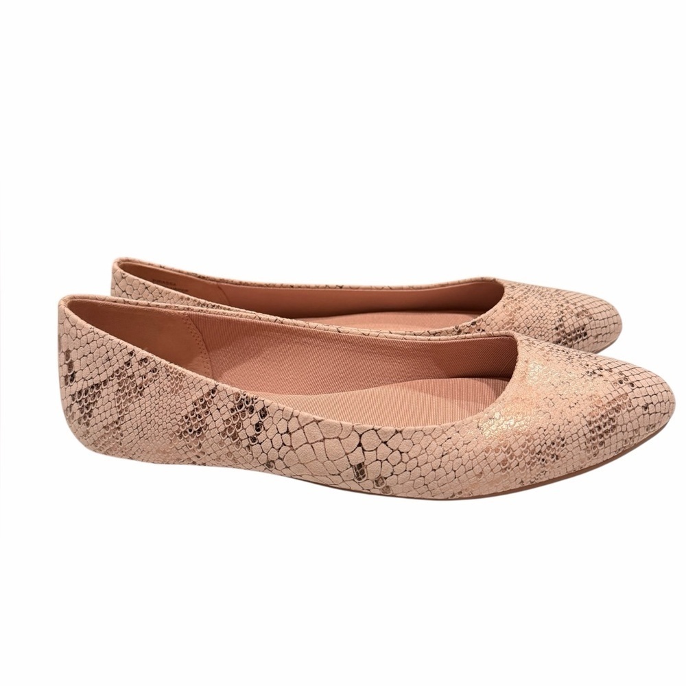 Kelly & Katie Pirassa Snake Skin Pattern Ballet Flats Size 7